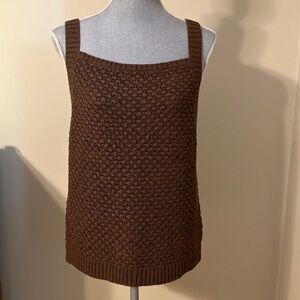 J. Crew Brown Ribbed Tank Top